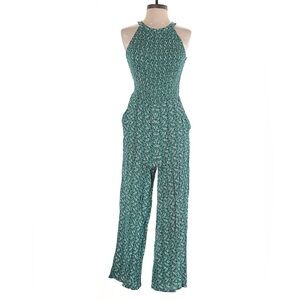 LOFT Summer Floral Jumpsuit